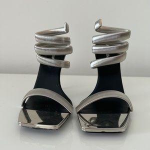 Public Desire Metallic Spiral Heels